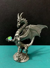TSR Rawcliffe Partha Pewter Council Of Wyrms Silver Dragon 11-583 Figurine AD&D