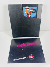 EXCITEBIKE -- NES Nintendo Original Racing Game + INSTRUCTIONS MANUAL BOOKLET