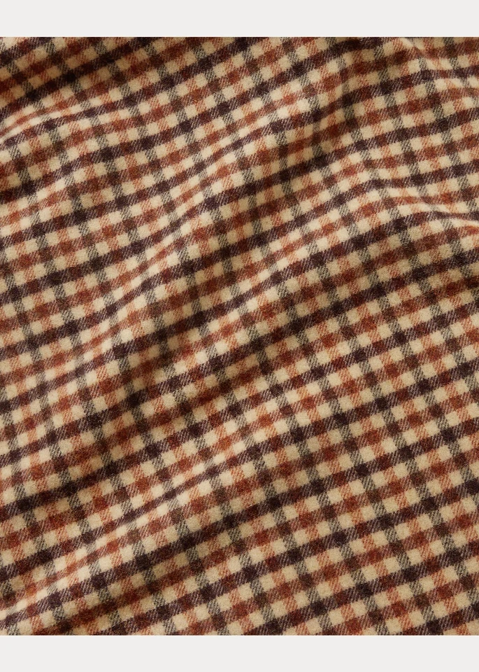 Ralph Lauren Home Byrdcliffe Manta de Lana a Cuadros Corderos 55 x 72 $695 Foto 2 de 2