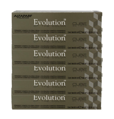 AlfaParf Milano Evolution of the Color Cube Medium Intense Red Brown#4.66I Set 6
