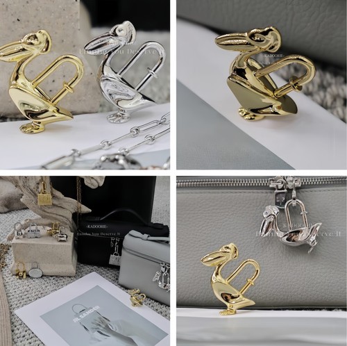 Cute Animal Accessories Key Ring Bag Charm Pelican Holder Chain Key Padlock - Picture 3 of 8