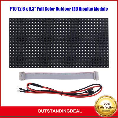 P10 12.6 x 6.3'' Full Color Outdoor LED Display Module Outdoor LED Screen ot25 #F