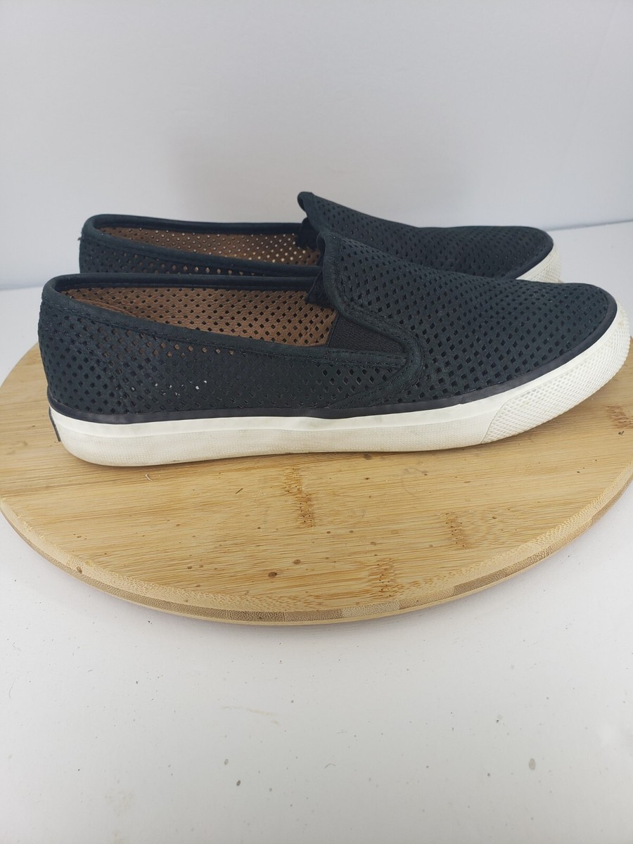 Sperry Women's STS95714 Seaside Perforated Slip On Sneakers Shoes