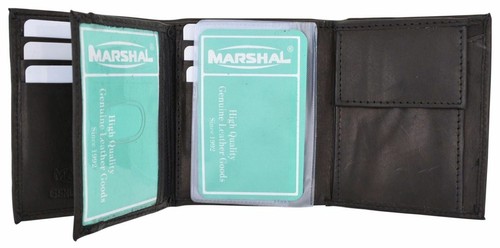 KIDS BOYS SLIM COMPACT FLAP ID AND COIN POCKET TRIFOLD WALLET BLACK - Picture 4 of 6