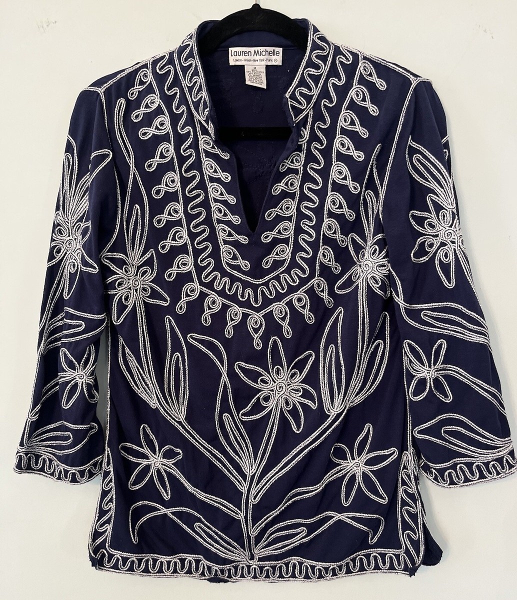 Embroidery Blouse Lauren Michelle Blouse Lauren Michelle Top
