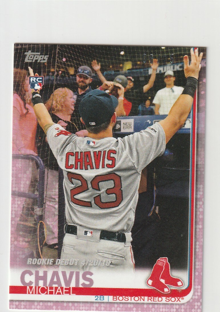 Michael Chavis RC 2019 Topps Mini Pink Parallel /25 #US192 Red Sox On Demand 