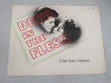 Devil In The Flesh Paul Graetz 1947 Pressbook Micheline Presle Gerard Philipe
