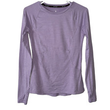Spyder Active Women XS Lilac Long Sleeve Performance Top Pocket Outdoor Utility