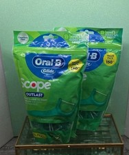 2 Pack Oral B Glide Floss Picks Mint Flavor Value Pack 150 Count Scope