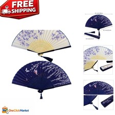 Classic Chinese Pattern Folding Fans - Set of 2 Ideal for Weddings  Gifts