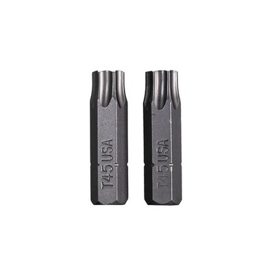 Torx Bit T45 2 Pack Insert Driver Bits Steel Tool Set