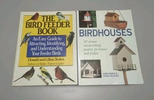 Lot Of 2  Books Bird Feeder And Bird House