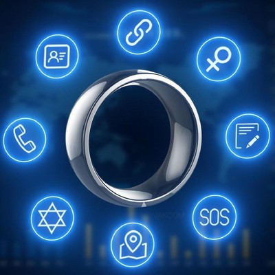 (Size 8) R4 Smart Ring Niedrige Wärmeleitfähigkeit Keramik NFC-Ring Für IOS CU