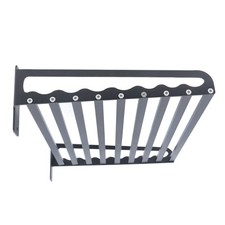 Black Wall-Mounted Microwave Bakers Rack Metal Organizer 20x15.6