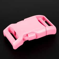 1 Inch Pink Contoured Side Release Plastic Buckles YKK, 10 Pack