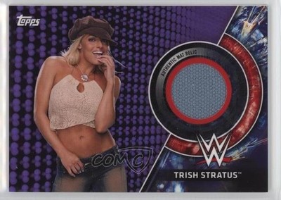 2018 WWE Women's Division Mat Relics Royal Rumble Purple 65/99 Trish Stratus q3o