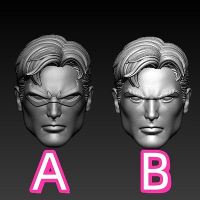 Unpainted 1/12 Comics Realistic Robin Head Sculpt Fit 6'' ML Figure