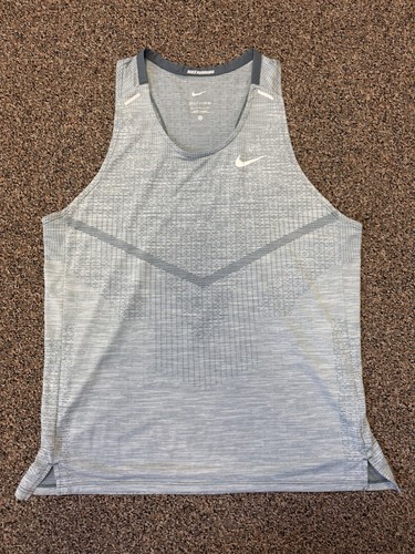 Nike Dri-Fit ADV Tech-Knit Ultra Running Tank Top Sage Green Large