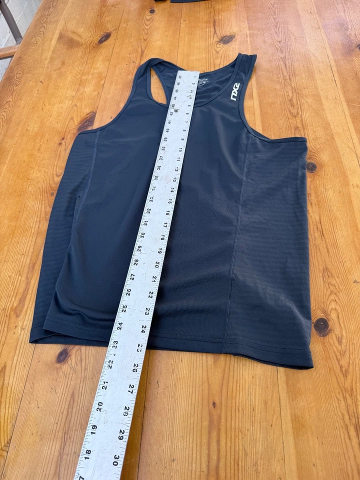 Top de compresión sin mangas 2XU para hombre talla S AZUL MARINO logotipo A1 Foto 4 de 4