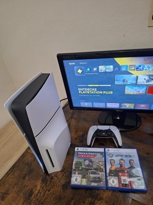 Playstation 5 Slim Disk Edition Top Zustand, Sony Ps5 Disc + Spiele ( Truck,F1 )