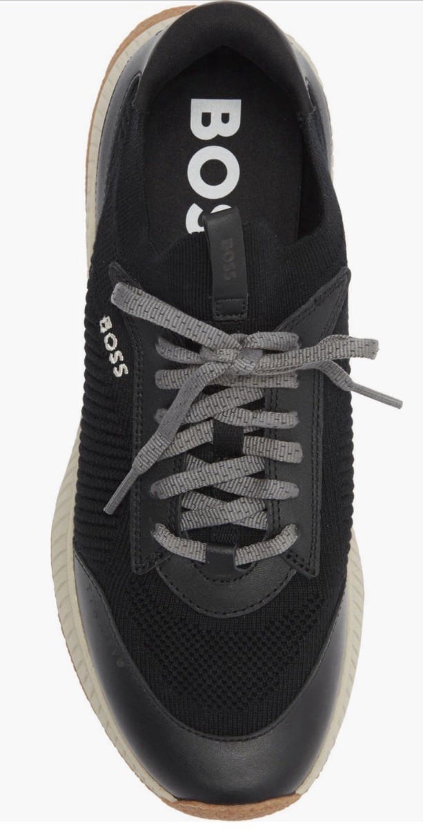 HUGO BOSS TTNM EVO SLON Mens Sneakers Size 10 Shoes Black