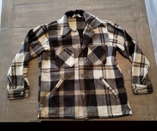 Vintage Heavy Woolrich Wool Flannel Jacket Shirt Mens Medium Rare Size  Shirt