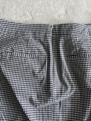 Falda midi Talbots azul guinga talla 8 pequeña oficina sirena academia informal - Imagen 5 de 7