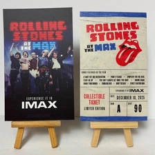 ROLLING STONES AT THE MAX IMAX - Souvenir Commemorative Ticket