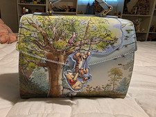 Loungefly Disney Winnie the Pooh Satchel Top Handle Bag Blue Eeyore Piglet