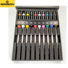 BERGEON 30081-AC10 WATCHMAKERS ERGONOMIC 10 PIECE SCREWDRIVER SET - HS30081-AC10