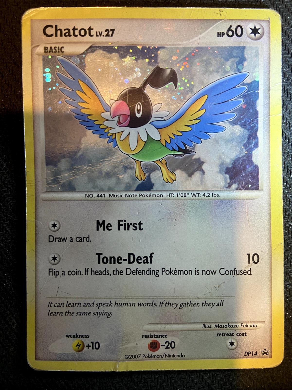 Chatot DP14 Diamond and Pearl Promos Pokemon English Holofoil