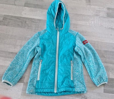 Trollkids Jacke Gr. 116 - Türkis Übergangsjacke Kinder top