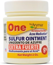 Arymar Sulfur Ointment 9 Acne Spot Treatment for Face and Body 2oz / Yellow