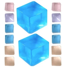 18 Pcs Jelly Like PVC Ice Cube Stress Balls Squeeze Toys Decompression Fidget