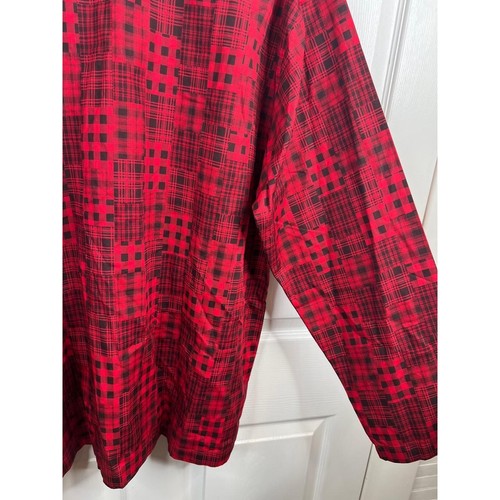 POLO RALPH LAUREN Herren Nachtwäsche Größe L rot kariert Button Down Kragen Hemd - Bild 9 von 12