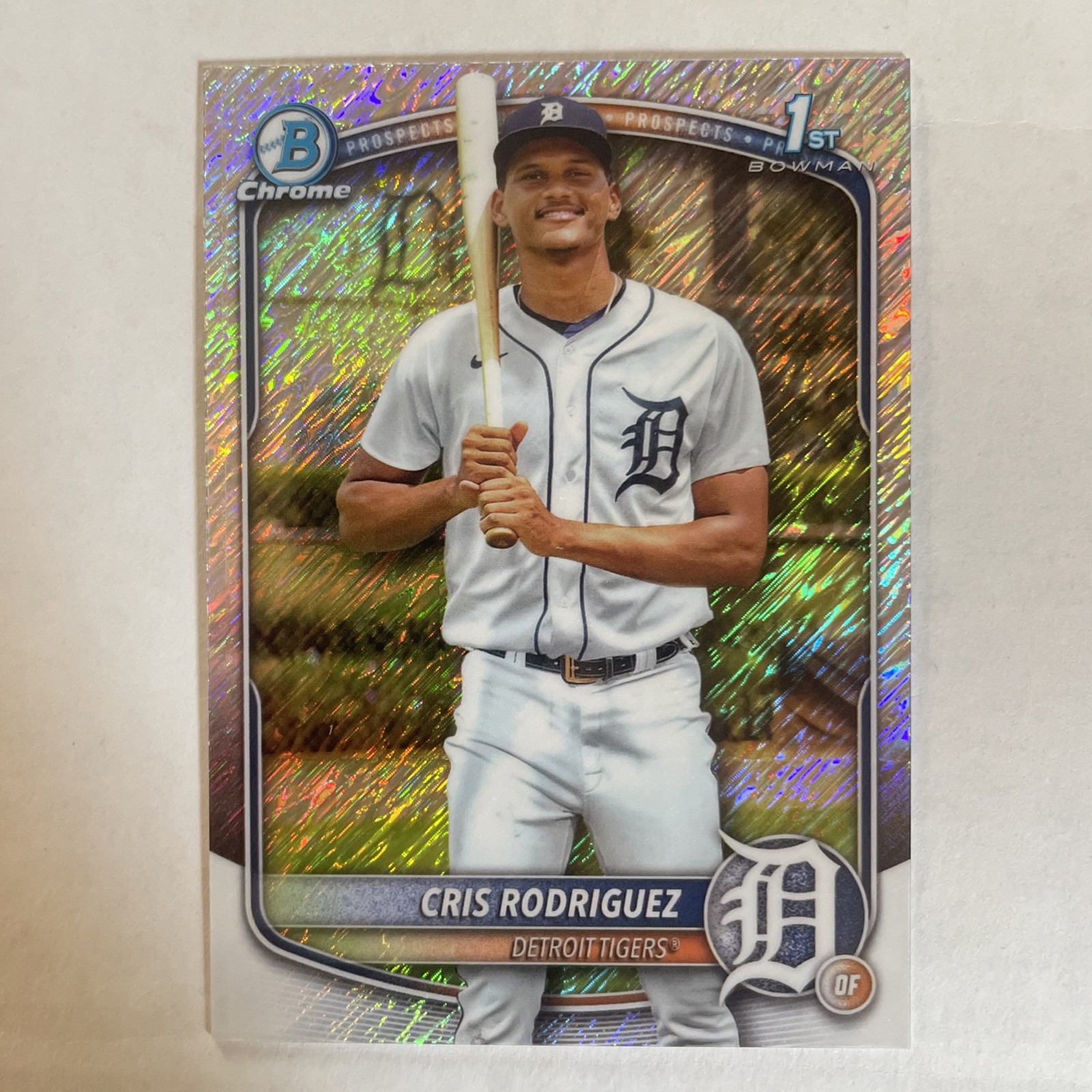 2025 Bowman Chrome - Cris Rodriguez 1st Prospect Shimmer Refactor #BCP-250