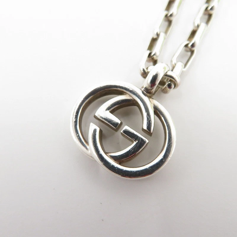 Collana Gucci ad incastro G argento 295710