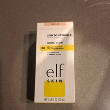 e.l.f. SKIN Suntouchable Whoa Glow SPF 30 Sunscreen Makeup Primer SUNBURST ~ New