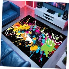 Gaming Rug for Room,5'x7' Cool Gamer Rugs with Non-Slip Backing,Game Room