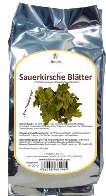Sauerkirsche Blätter - (Prunus cerasus, Cerasus vulgaris, Weichselkirsche, Weich