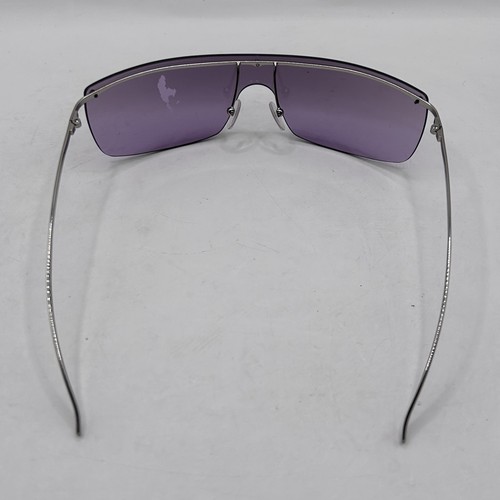 Gucci GG 2681/S 0100E Shield Sunglasses Purple Lens 115 Made In Italy - Picture 10 of 16