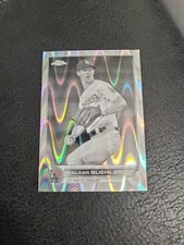 2022 Topps Chrome - Walker Buehler #123 Black And White RayWave Refractor