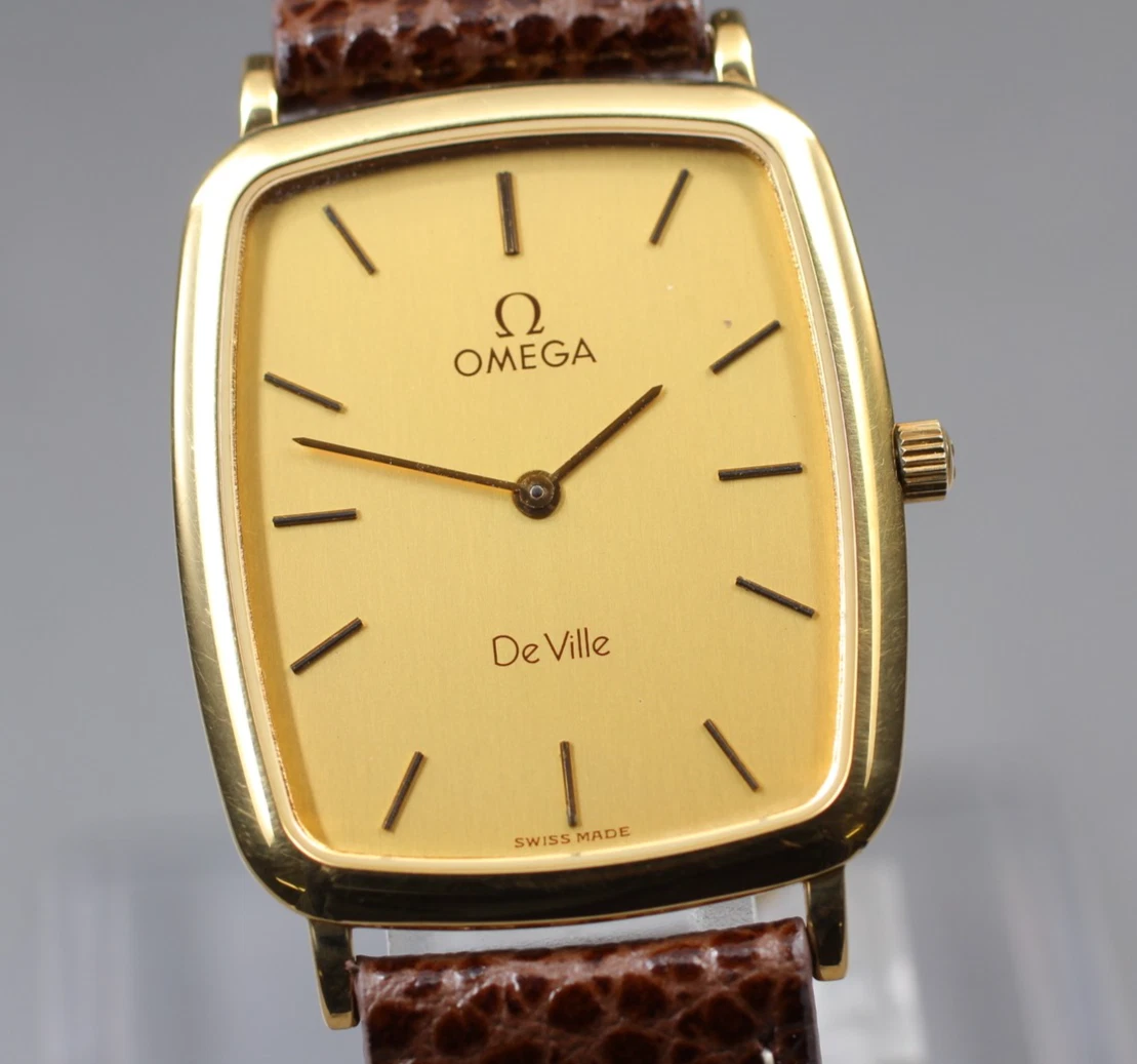 【不動】OMEGA De Ville オーバルクォーツ OMEGA オメガ DE VILLE デビル オーバル ウォッチ 腕時計 メンズ ユニ