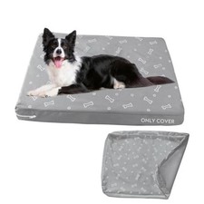 Waterproof Dog Bed Cover, Removable Dog Bed Covers Replacement 27 x 36 x 4 Inch