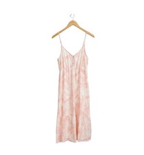 Rails Delilah Dress Small Peach Tie Dye Linen Blend Pastel Summer Sundress