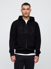 GAP Men's Relaxed Fit Full Zip Hoodie Soft Fleece Street Style Casual Freeship 