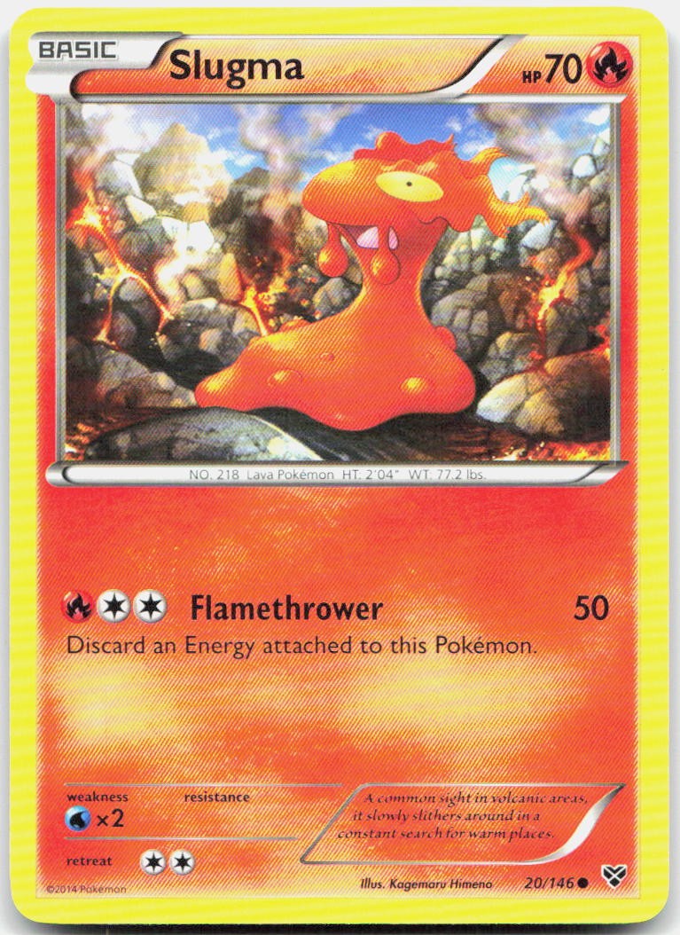 Slugma 20/146 Common XY Pokemon Lightly Played