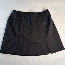 Vintage II Real Black With Stripes Skirt Size 16 Made in USA