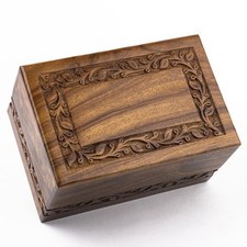 Borders Wooden Urns for Human Ashes Adult Funeral Urn, Wooden Cremation Urns ...