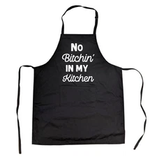 Cookout Apron No Bitchin In My Kitchen Grilling Baking Cooking Gift for Her Mom